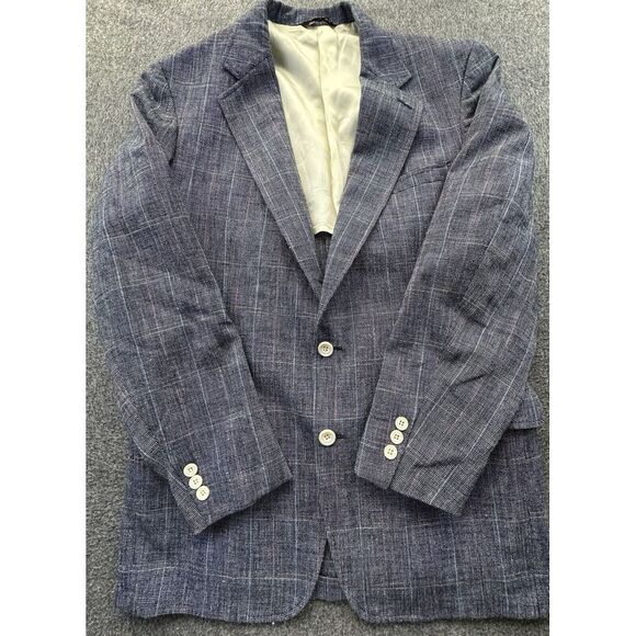 Cricketeer Other - Cricketeer Blazer Mens 40" Black Checkered‎ Tweed Pockets Suit Jacket Sports